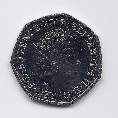 DIDŽIOJI BRITANIJA 50 PENCE 2019 KM # NEW AU PADINGTONAS PRIE ŠV. PAULIAUS KATEDROS 1