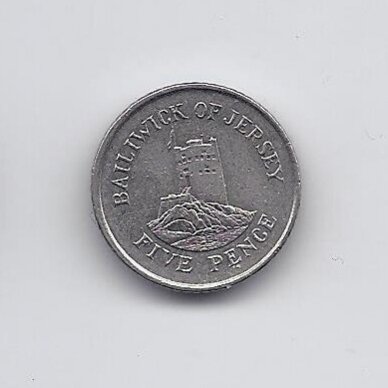 DŽERSIS 5 PENCE 1993 KM # 56.2 VF