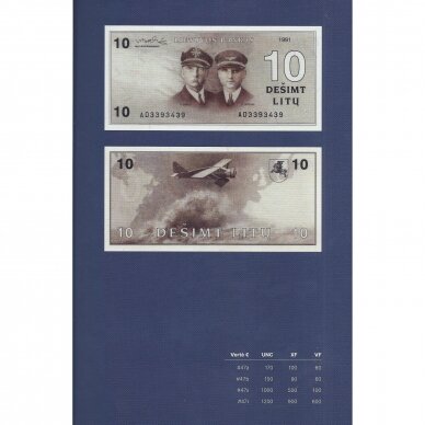 EVALDAS JANUŠKEVIČIUS  "Lietuvos banknotų katalogas" (3) 2