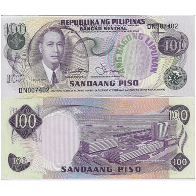 FILIPINAI 100 PISO 1978 P # 164b AU