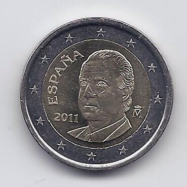 SPAIN 2 EURO 2011 KM # 1151 UNC