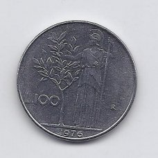 ITALIJA 100 LIRE 1976 KM # 96.1 XF