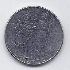 ITALIJA 100 LIRE 1977 KM # 96.1 XF