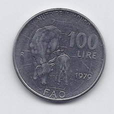 ITALIJA 100 LIRE 1979 KM # 106 XF