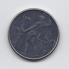 ITALIJA 50 LIRE 1981 KM # 95.1 XF