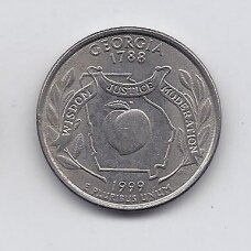 USA 25 CENTS 1999 D KM # 296 VF Georgia