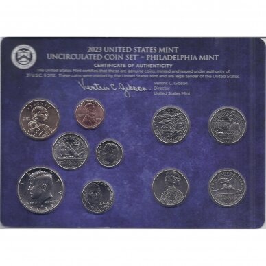 USA 2023 Official Philadelphia mint set (P)