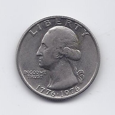 USA 25 CENTS 1976 KM # 204 VF 1