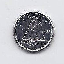 CANADA 10 CENTS 2023 KM # 3336 UNC