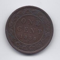 CANADA 1 CENT 1859 KM # 1 VF