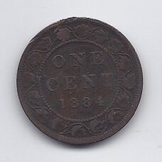 CANADA 1 CENT 1884 KM # 7 VF