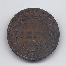 CANADA 1 CENT 1886 KM # 7 VF