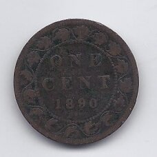 CANADA 1 CENT 1890 H KM # 7 F