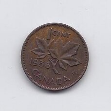 CANADA 1 CENT 1956 KM # 49 VF