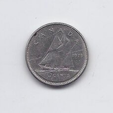 CANADA 10 CENTS 1973 KM # 77 VF