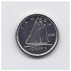 CANADA 10 CENTS 2023 KM # 3336 UNC