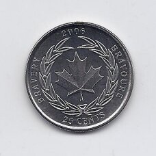 CANADA 25 CENTS 2006 KM # 629 UNC Medal of Bravery