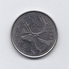 CANADA 25 CENTS 2007 KM # 493 VF/XF