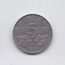 CANADA 5 CENTS 1923 KM # 29 VF