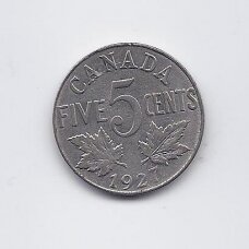 CANADA 5 CENTS 1927 KM # 29 VF