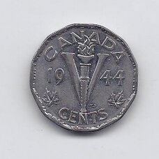 CANADA 5 CENTS 1944 KM # 40a VF/XF Victory