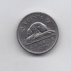 CANADA 5 CENTS 1975 KM # 60.1 VF