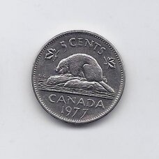 CANADA 5 CENTS 1977 KM # 60.1 VF