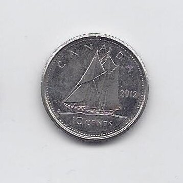 CANADA 10 CENTS 2012 KM # 492 VF/XF