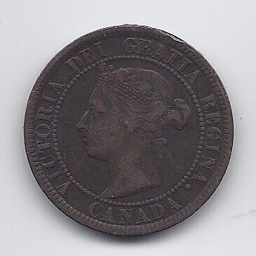 CANADA 1 CENT 1884 KM # 7 VF 1