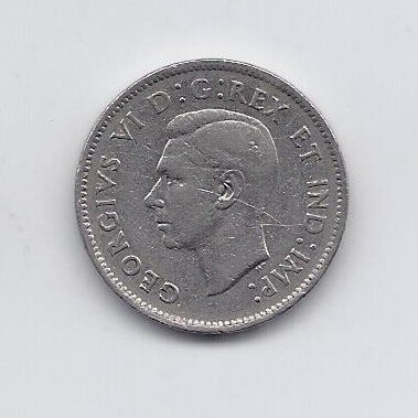 CANADA 5 CENTS 1939 KM # 33 VF 1