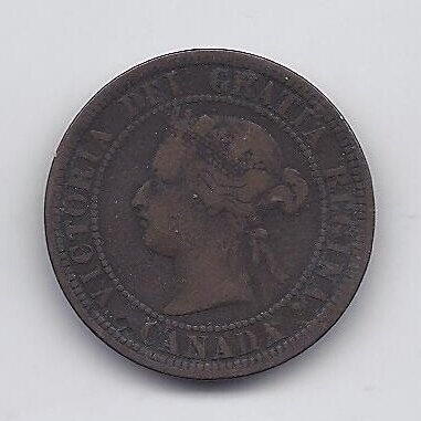 CANADA 1 CENT 1881 H KM # 7 F/VF 1