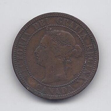 CANADA 1 CENT 1886 KM # 7 VF 1