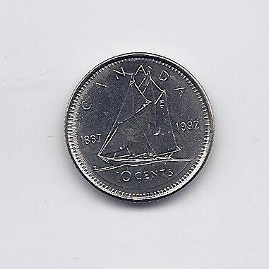 KANADA 10 CENTS 1992 KM # 206 UNC Konfederacija