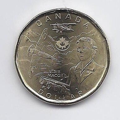 CANADA 1 DOLLAR 2023 KM # new UNC Elsie MacGill