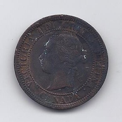 CANADA 1 CENT 1882 H KM # 7 F/VF 1