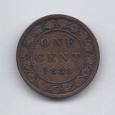 CANADA 1 CENT 1888 KM # 7 F/VF