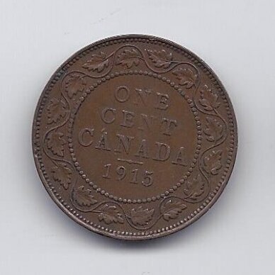 CANADA 1 CENT 1915 KM # 21 VF