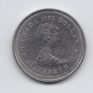 CANADA 1 DOLLAR 1982 KM # 134 AU Constitution 1