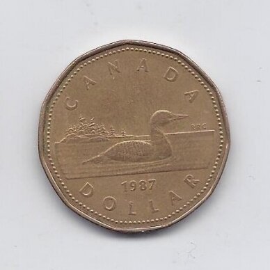 CANADA 1 DOLLAR 1987 KM # 157 XF