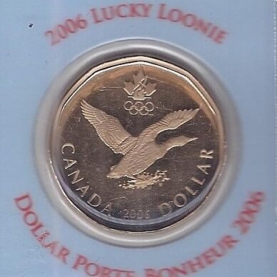 CANADA 1 DOLLAR 2006 KM # 630 PROOFLIKE (in olympic coincard)