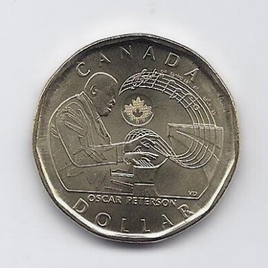 CANADA 1 DOLLAR 2022 KM # new UNC Oscar Peterson