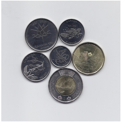 CANADA 2017 SIX COINS SET