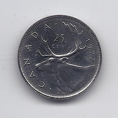 CANADA 25 CENTS 1977 KM # 62b VF