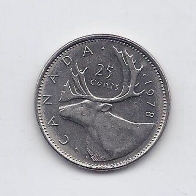 CANADA 25 CENTS 1978 KM # 62b VF