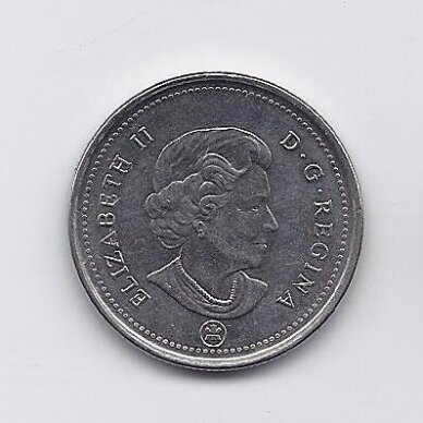 CANADA 25 CENTS 2007 KM # 493 VF/XF 1