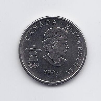 CANADA 25 CENTS 2007 KM # 685 UNC Biathlon 1