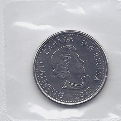 CANADA 25 CENTS 2013 KM # new UNC de Salaberry 1