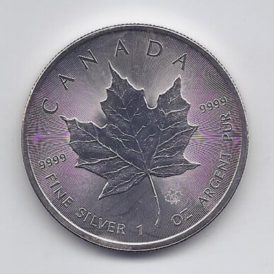 CANADA 5 DOLLARS 2014 KM # 1601 AU ( 1oz. Ag. )