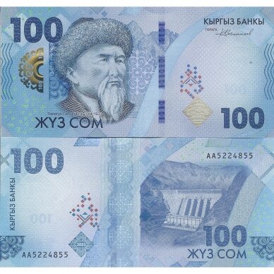 KIRGIZIJA 100 SOM 2023 (2024) P # new UNC