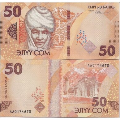 KYRGYZSTAN 50 SOM 2023 (2024) P # new UNC